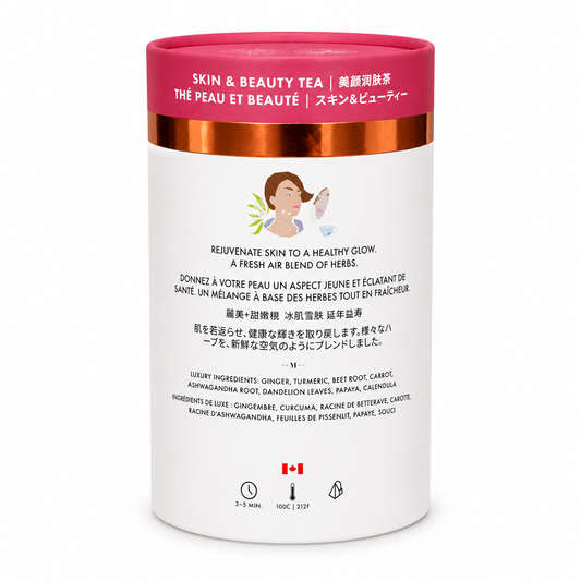 Skin and Beauty Luxury herbal tea | Canadian | 24ct
