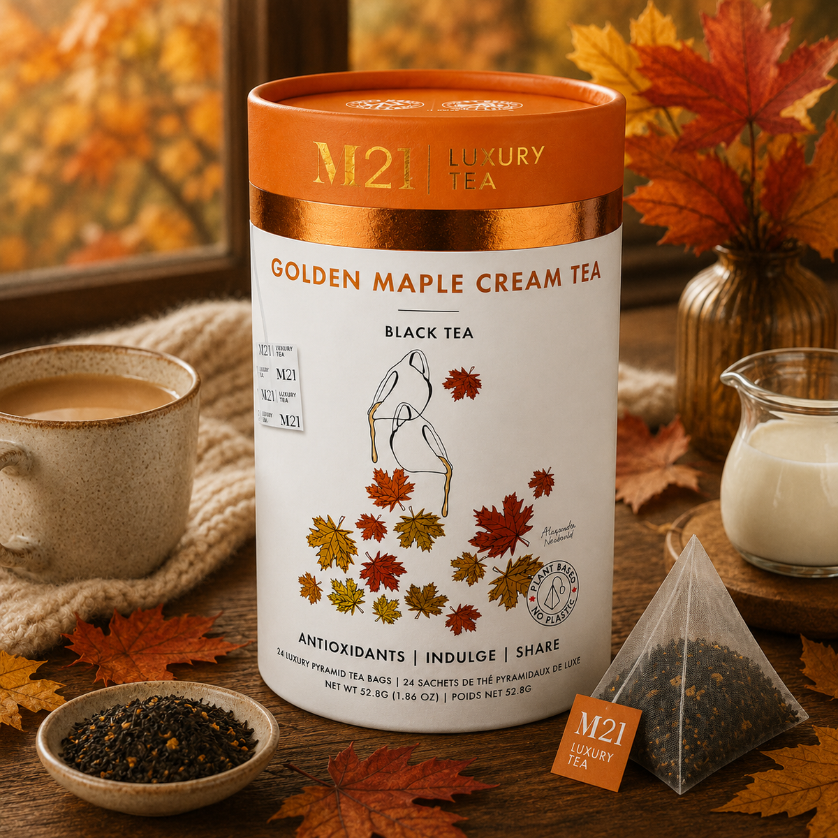 Maple Golden Cream Luxury Tea | Canadian | 24ct
