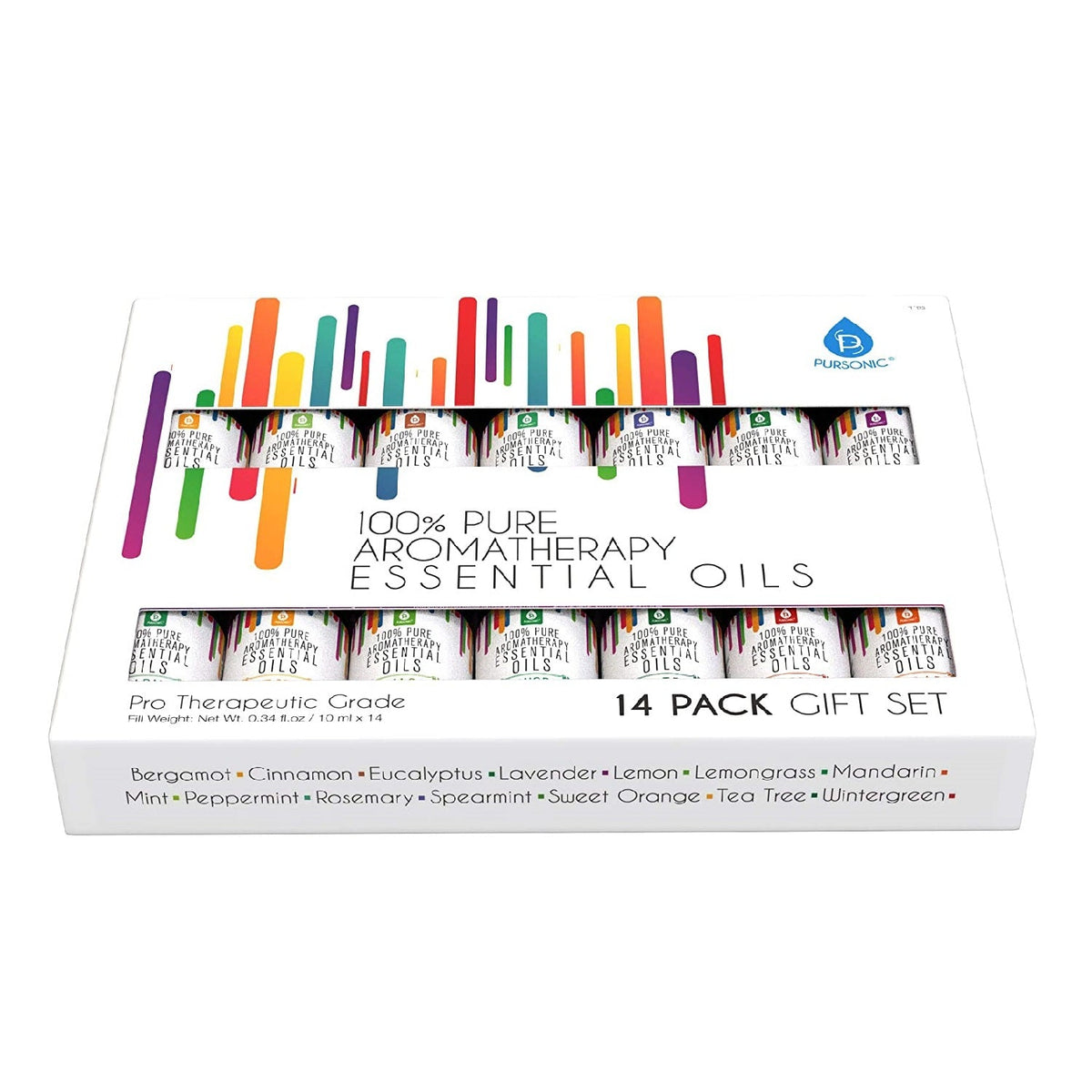Essential Oil Aromatherapy Gift Set – 14 x 10ml Pure Oils
