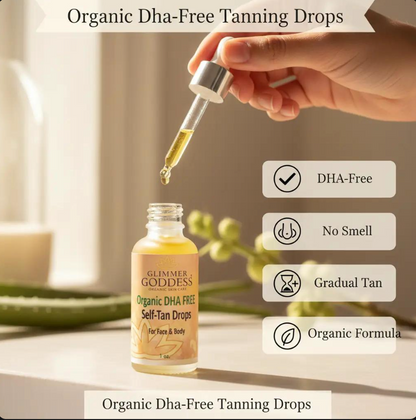 Organic DHA Free Tanning Drops – Gradual, No‑Odor Glow
