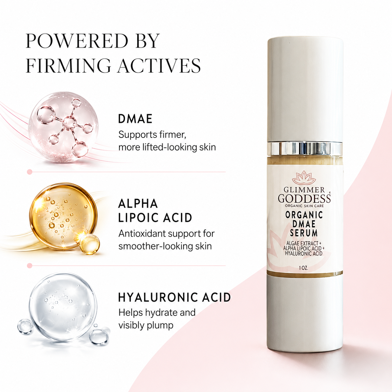 Organic DMAE Firming Serum – Natural Facelift Treatment