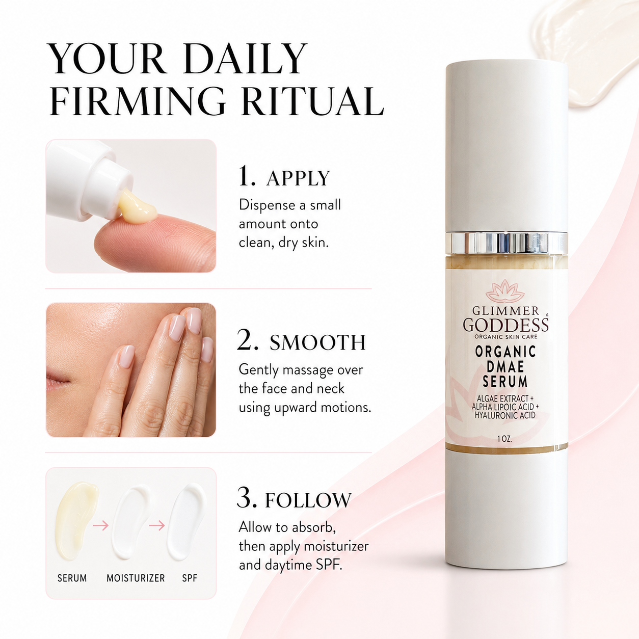 Organic DMAE Firming Serum – Natural Facelift Treatment