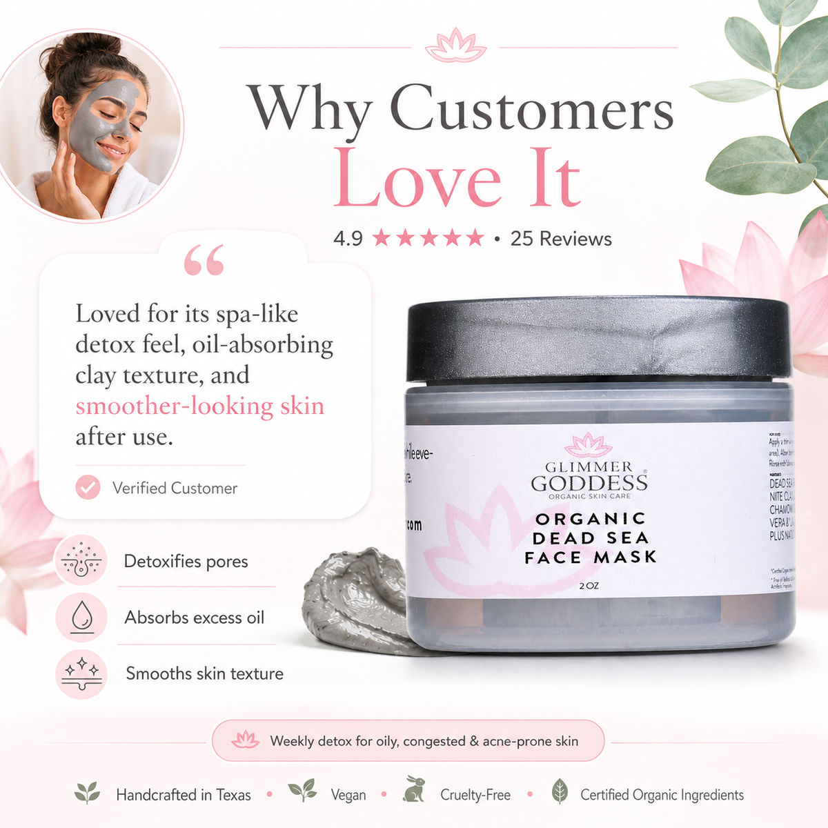 Organic Dead Sea Mud Mask – Exfoliate & Rejuvenate