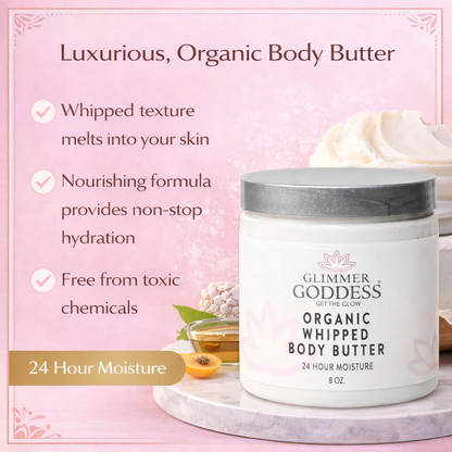 Organic Whipped Body Butter for Extremely Dry Skin 8 oz.