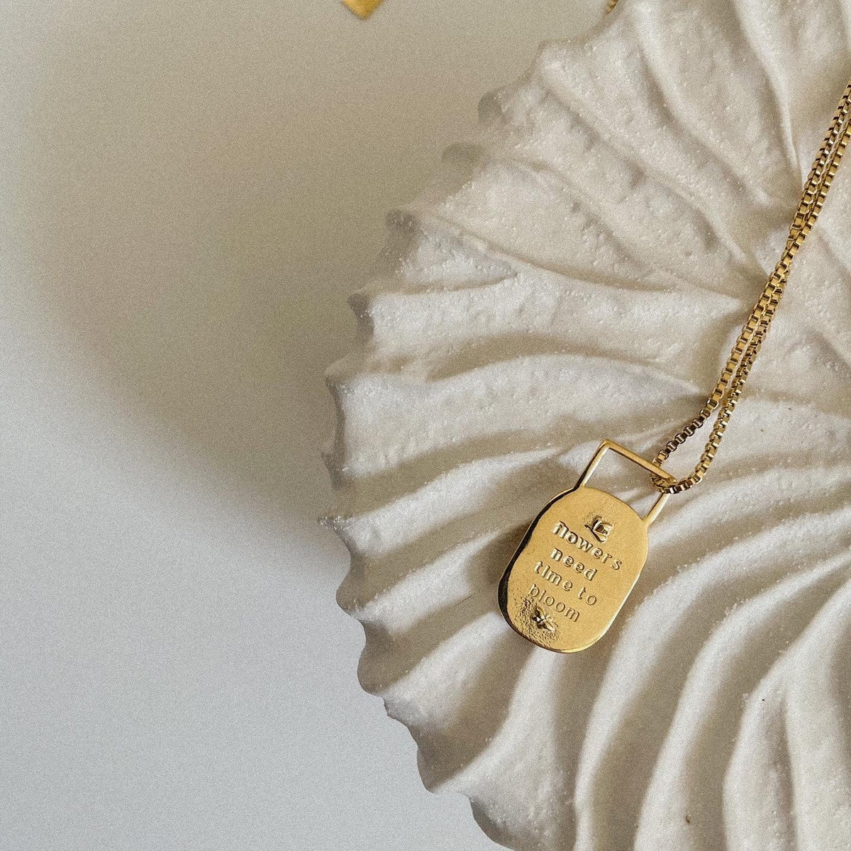 Bloom Affirmation Necklace- Gold