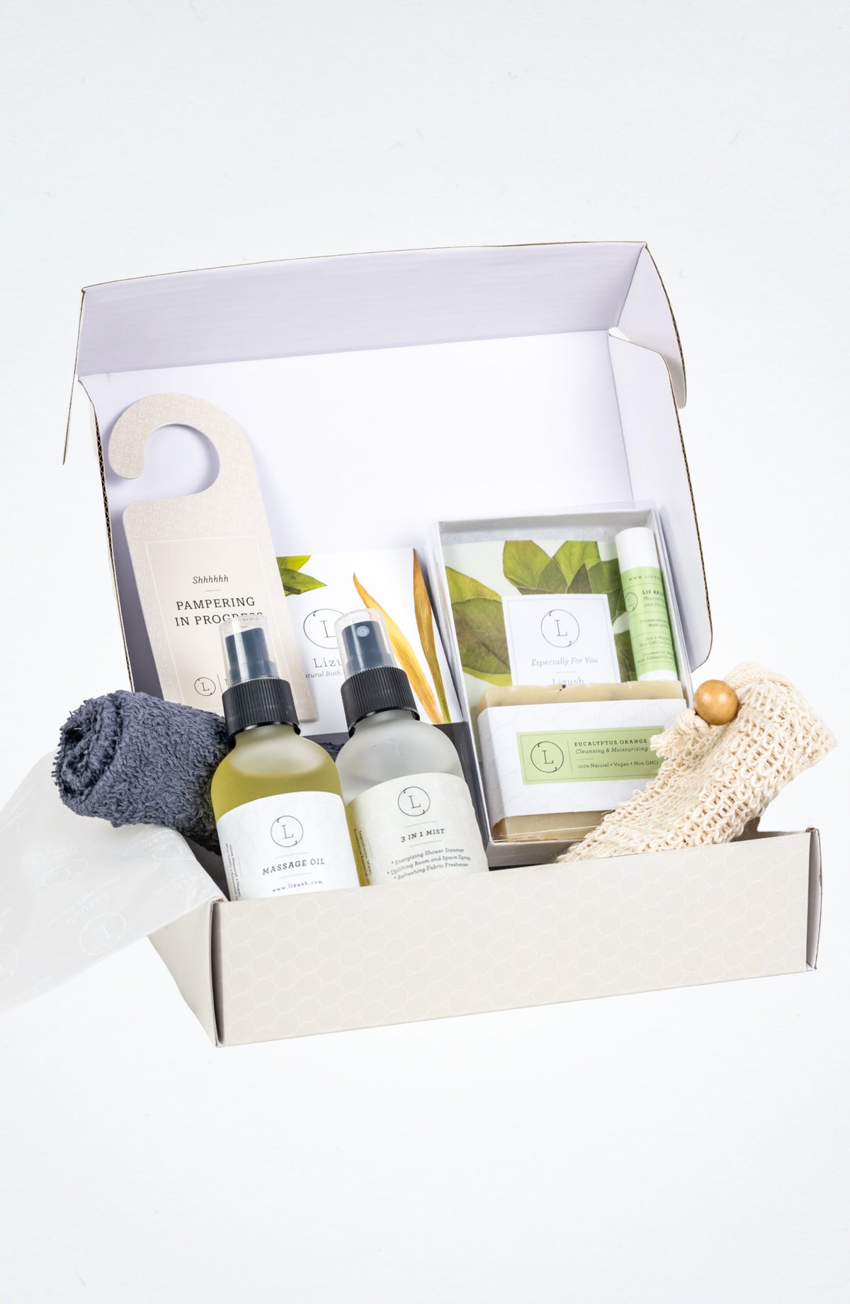 Eucalyptus Massage Gift Box – Natural Spa Set for Couples