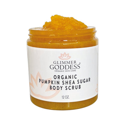 Organic Pumpkin Shea Sugar Body Scrub – Fall Scented Exfoliator