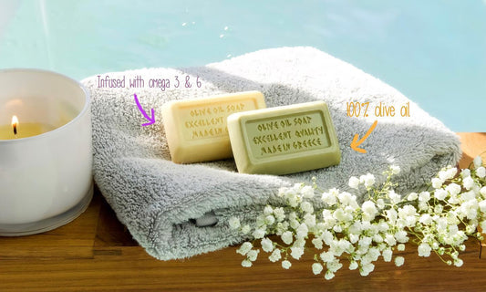 3 Pack 100% NATURAL OLIVE OIL SOAP WITH DONKEY MILK