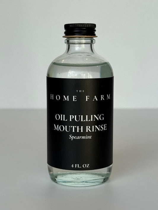 Spearmint Oil Pulling Mouthrinse